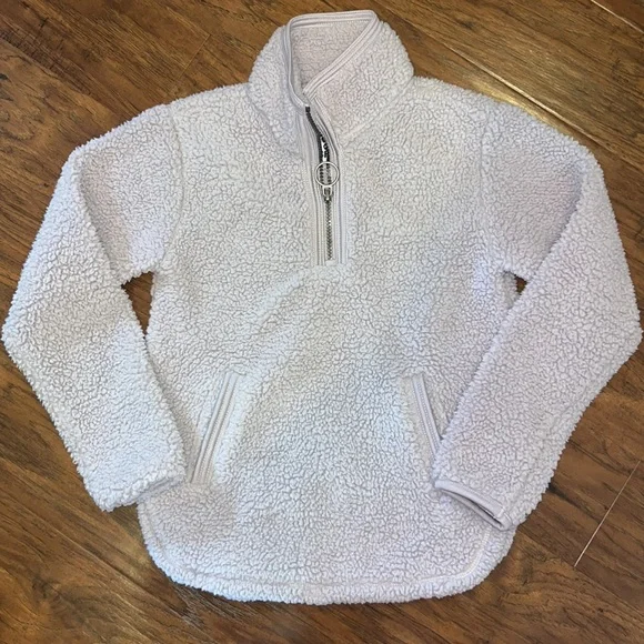 Girls Sherpa Quarter Zip - Picture 1 of 4